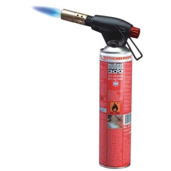 فندک اتمی تورچ ®Rofire Piezo همراه با کپسول جوشکاری مولتی گاز 300 روتنبرگر آلمان