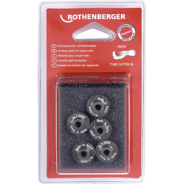 تیغه یدکی لوله بر استیل روتنبرگر آلمان 5 عددی Inox Tube Cutter Pro 30,35,42