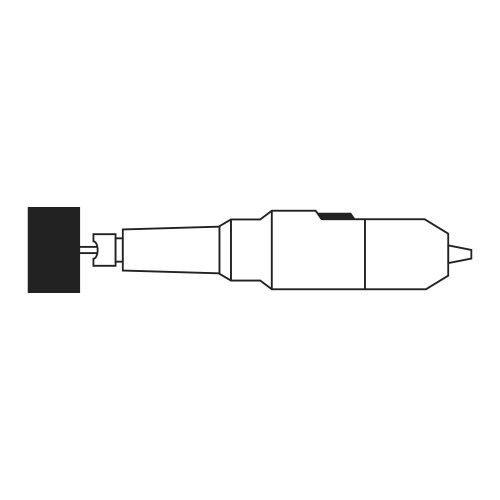 سنگ فرز انگشتی مخروطی 25.70 لوکاس